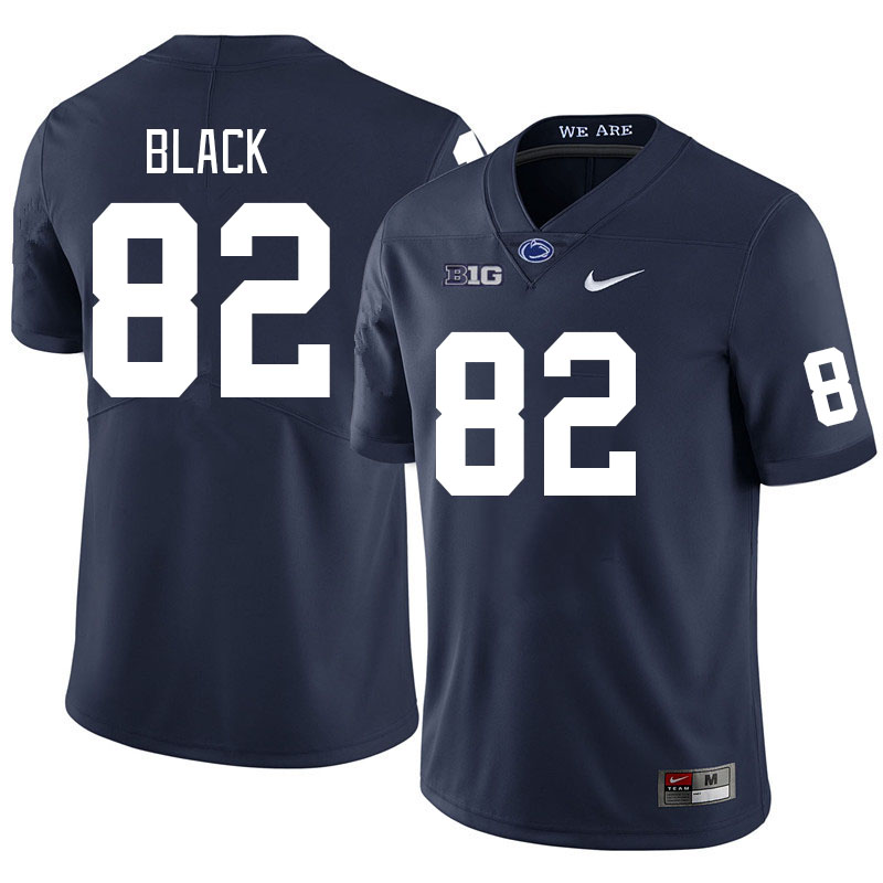 Men #82 Ethan Black Penn State Nittany Lions College Football Jerseys Stitched Sale-Navy